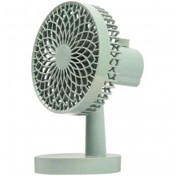 Tischventilator mit USB-Anschluss, 90° Oszillation, 3 Geschwindigkeitsstufen, 1200mAh Batterie, Leiser Betrieb für Home Office