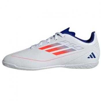 Zapatillas de fútbol sala Adidas F50 Club, color blanco