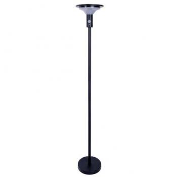Nora 139 cm Solar Bollard Light – Dimmable LED, Black, PIR + Dawn Sensor, 3000K, IP44