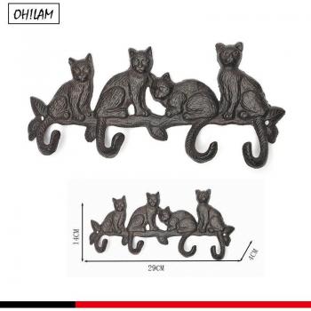 Crochets vintage pour manteaux, clés et chapeaux