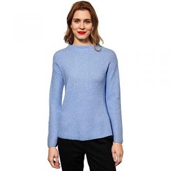 Street One Pull-over Femme Bleu Fil Mouliné 44
