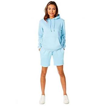 Aqua Color Women's Pullover Hoodie (S)
