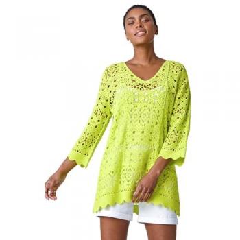 Chemise Crochet Coton 100 % Roman 42 Vert