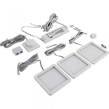 LED-Spotlights 3er Set inkl. Steuerung und Netzteil