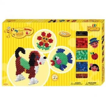 Maxiperlen Hama Gift Kit – 900 Hooked Beads with Dog & Circle Plates