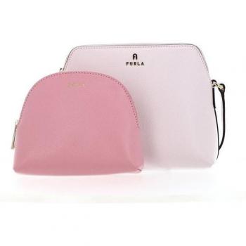FURLA Rose Crossbody Compact – Camelia, Quarzo & Begonia