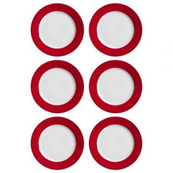 Ritzenhoff & Breker Doppio Teller 6er Set Rot
