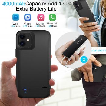 Funda Protectora iPhone 12 + PowerBank 4000 mAh