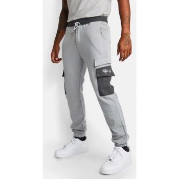 Jogginghose Bi-Material mit Taschen Project X Paris Grau