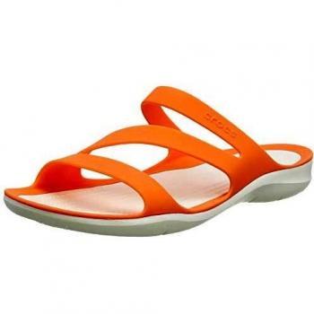 Crocs W Swiftwater Sandals 203998-82Q; Damen Freizeit-Sandalen; Grapefruit/White; 41/42 EU