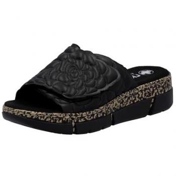 Rieker Pantolette “Klett-Klasse” – Sommerhausschuhe mit Plateau