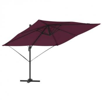 Roma Sunshade Red 286x285x265 – Polyester + Aluminum