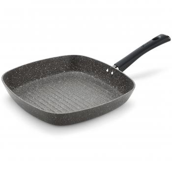 Grey Aluminium Flat‑Top Grill – 26 × 26 cm – Lagostina Lavinia