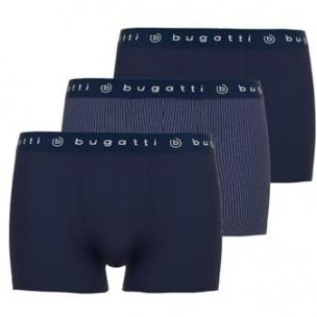 Bugatti Boxershorts „Mailand“ – 3‑Pack, Logo‑Bündchen