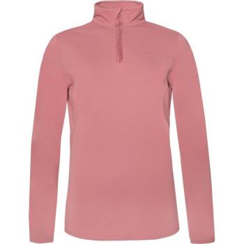 Half‑Zip Pink Tulip Wool Blend – XL Female