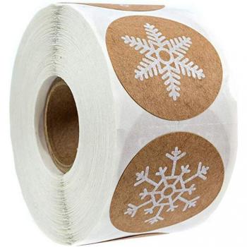Papel Kraft Natural 1 Pulgada – Etiqueta Adhesiva 50 Unidades