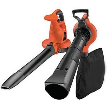 Black+Decker GW3030 Laubsauger und Bläser mit Häcksler, 50l Fangsack