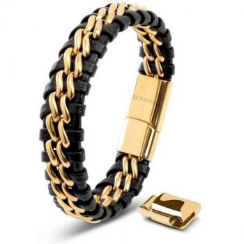 Bracelet masculin cuir OR SERASAR B014‑17 – Style contemporain