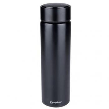 Borraccia Termica Alpina 480 ml, Tappo a Serrata Anti‑Perdita