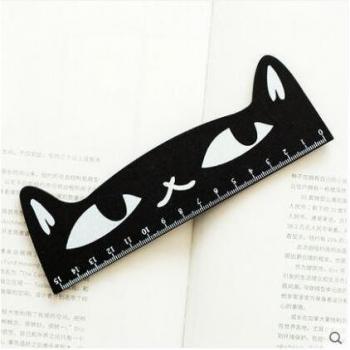 Regla de medición de madera gato 15cm caramelo fresco