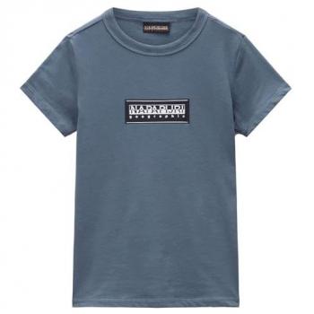 Napapijri Chamois T-Shirt für Kinder – Größe S, Blau, 2025