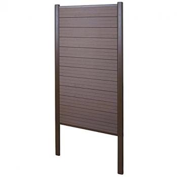 Panneau brise-vent WPC 100cm marron