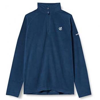 Sweat à demi-zip Freehand en fleece denim clair
