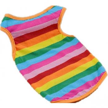 Ropa de Fiesta para Perros y Gatos: Rayas del Arco Iris