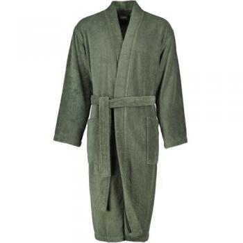 Cawö Herren Bademantel Kimono aus Walkfrottee mit Gürtel und Baumwolle