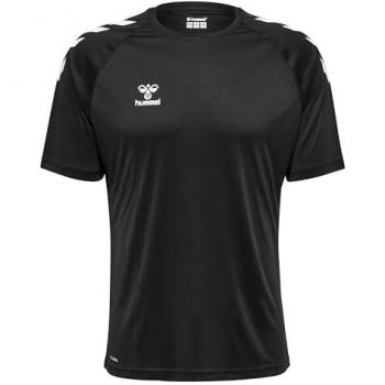 Hummel Solid Polyester Core T-Shirt (Black, Men's, Size M)