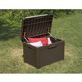 Baule Esterno Santorini 125L Marrone con Ruote