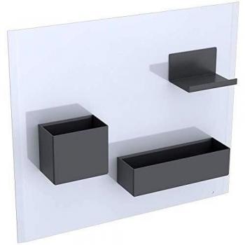 Geberit Acanto Magnetwand-Set Schwarz Matt 500649161, 499x388x75mm