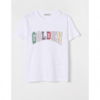 Kid's White T-Shirt by Golden Goose – Size 4 for Boys