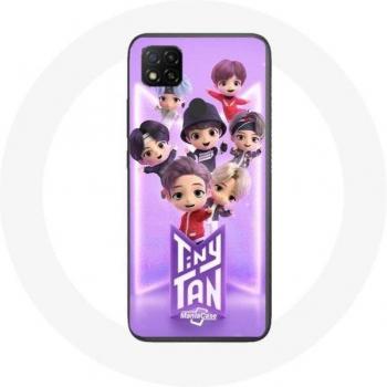 Xiaomi Redmi 9C BTS TinyTAN Character Case with RM, Jin, Suga, J-Hope, Jimin, Jungkook & V