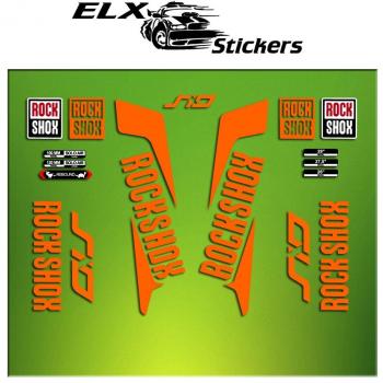 Sunburst 29 Mountain Bike Stickers – Horquilla Rock Shox Side 2016 ELX39