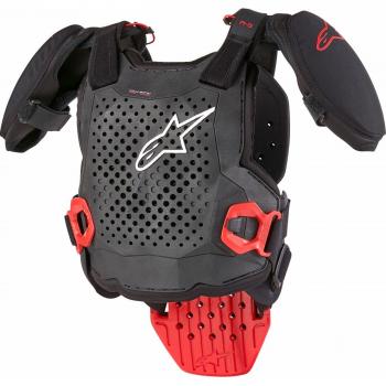 Alpinestars A-5 S V2 Armure de poitrine pour les jeunes Noir Rouge taille : S M