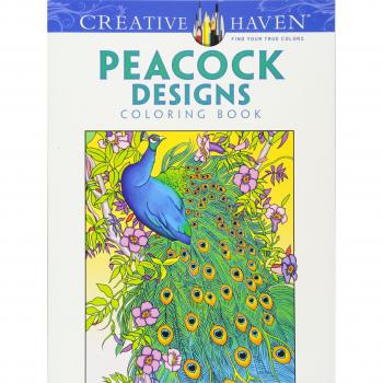 Marty Noble Creative Haven Peacock Designs Coloring Book: (Creative Haven Coloring Books)