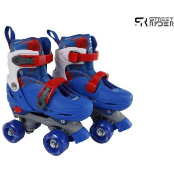 Street Rider Rollschuhe für Kinder, verstellbar, Blau, 27-30