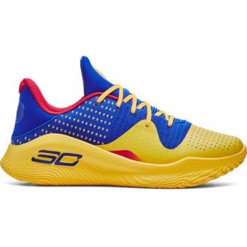 Under Armour Curry 4 Bas Flotro Chaussures Sportives Bleues