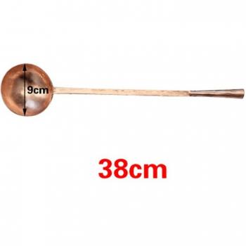 Wooden Handle Copper Spoon