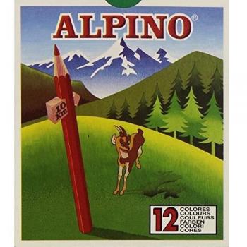 Estuche de 12 lápices de colores Alpino