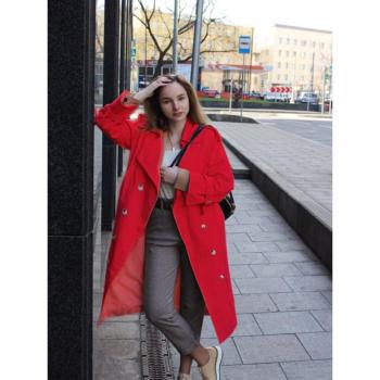 Women's Vintage Cotton Windbreaker Trench Coat