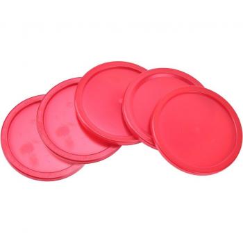 5 pièces rondelles de air hockey 51mm rouges pour enfants