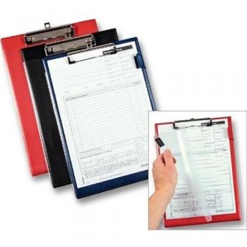Dossier de présentation DIN A4 noir avec velcro