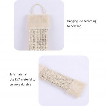 Griffoir pour Chat en Sisal avec Revêtement en Fourrure Synthétique