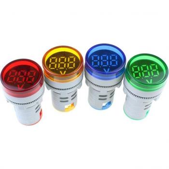 AD16-22DSV 22MM LED Digital AC Voltmeter Indicator 60-500V