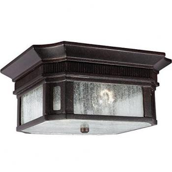 Lanterna da Soffitto per Esterno 2 Luci Bronzo IP44 E27
