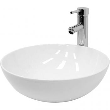 Lavabo Appoggio ECD Deutschland Ceramica Bianca 400 mm