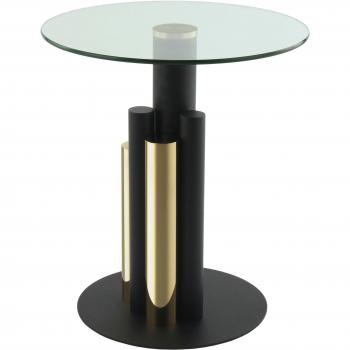 Table d'appoint Design Paula – 50 cm or