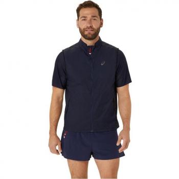 Gilet da corsa ASICS Metarun blu scuro uomo